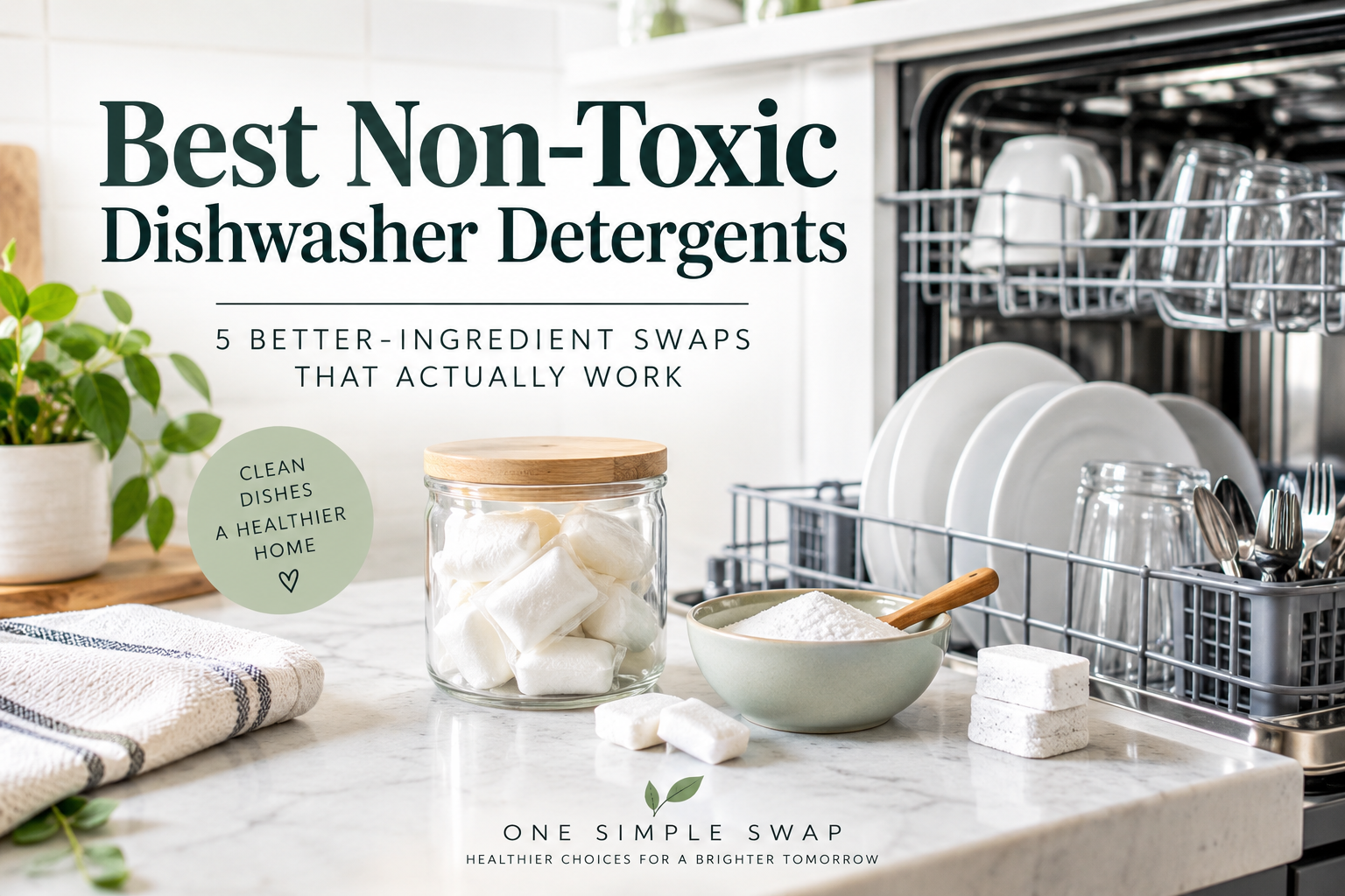 Best Non-Toxic Dishwasher Detergent: 5 Better-Ingredient Swaps That Actually Work